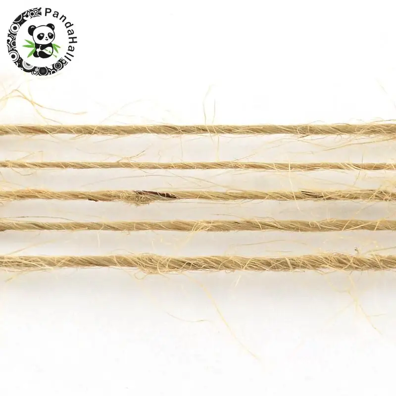 

1mm Hemp Cord Twine String 1 Ply Cords Thread for Jewelry Making accessories, Tan Color,about 100m/roll F60