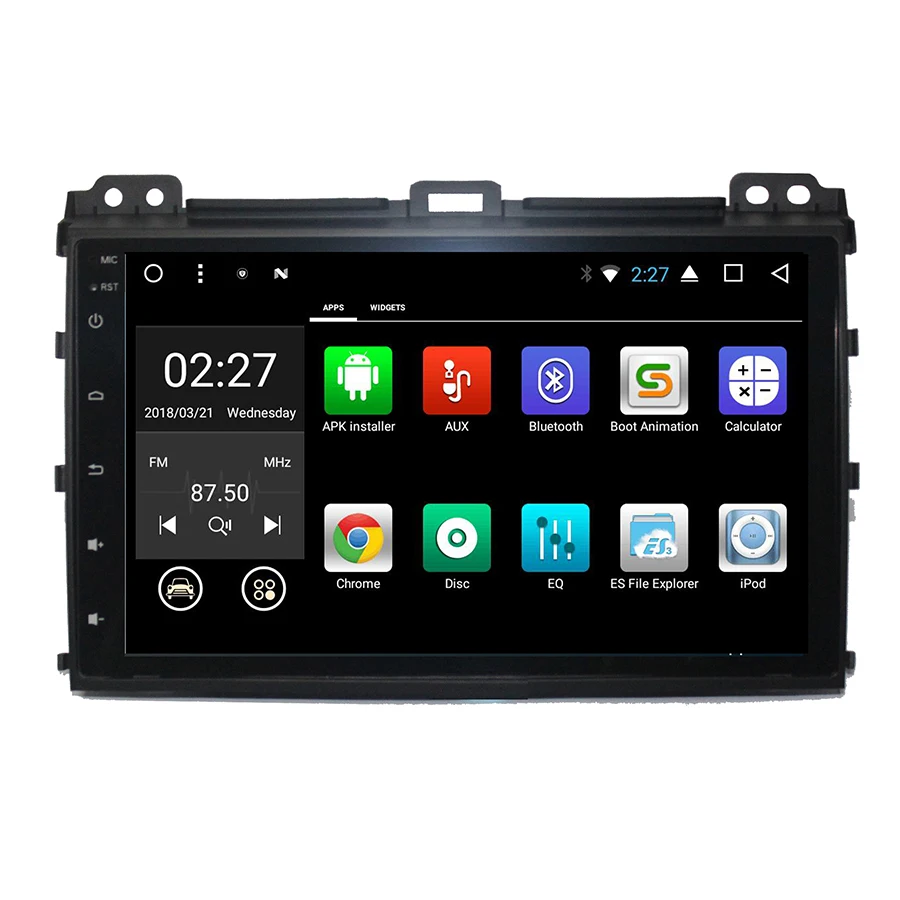 Для Toyota Prodo 2014 Сенсорный экран 9 дюймов Android 7 1 четырехъядерный автомобильный WIFI