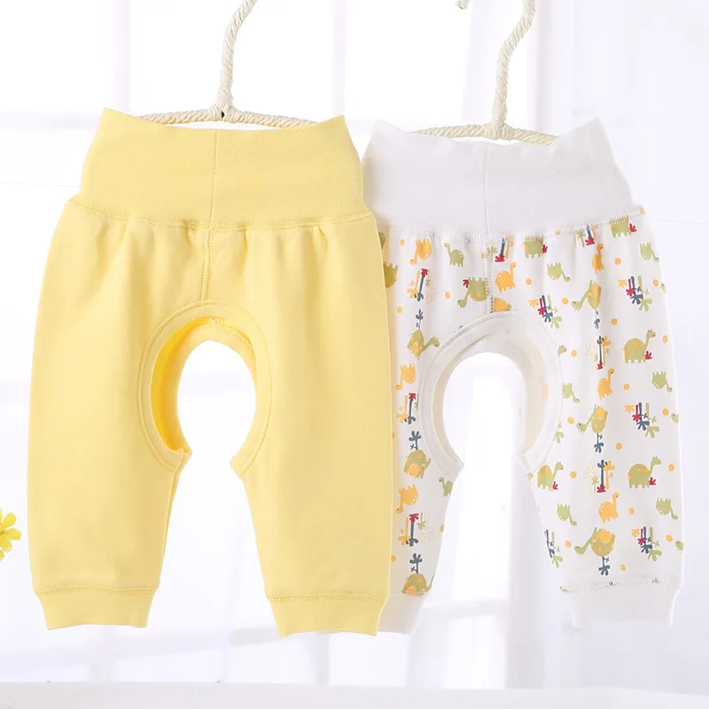 Штаны для детей летние и весенние леггинсы из 100% хлопка с открытым шаговым швом