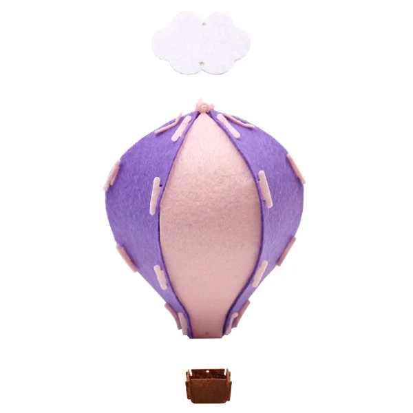 Purple Pink 1 Набор, сделай сам, цветной нетканый воздушный шар, фонарь, гирлянда для дома, свадьбы, дня рождения, вечеринки, декор для детской комнаты, подвесные принадлежности - Цвет: Purple Pink