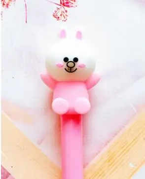 Gel pen 1 шт. гелевые ручки с кроликом 0,5 мм Kawaii Канцелярские ручки новинка милые студенческие ручки канцелярские принадлежности черная ручка Kawaii школьные принадлежности - Цвет: Gel pen