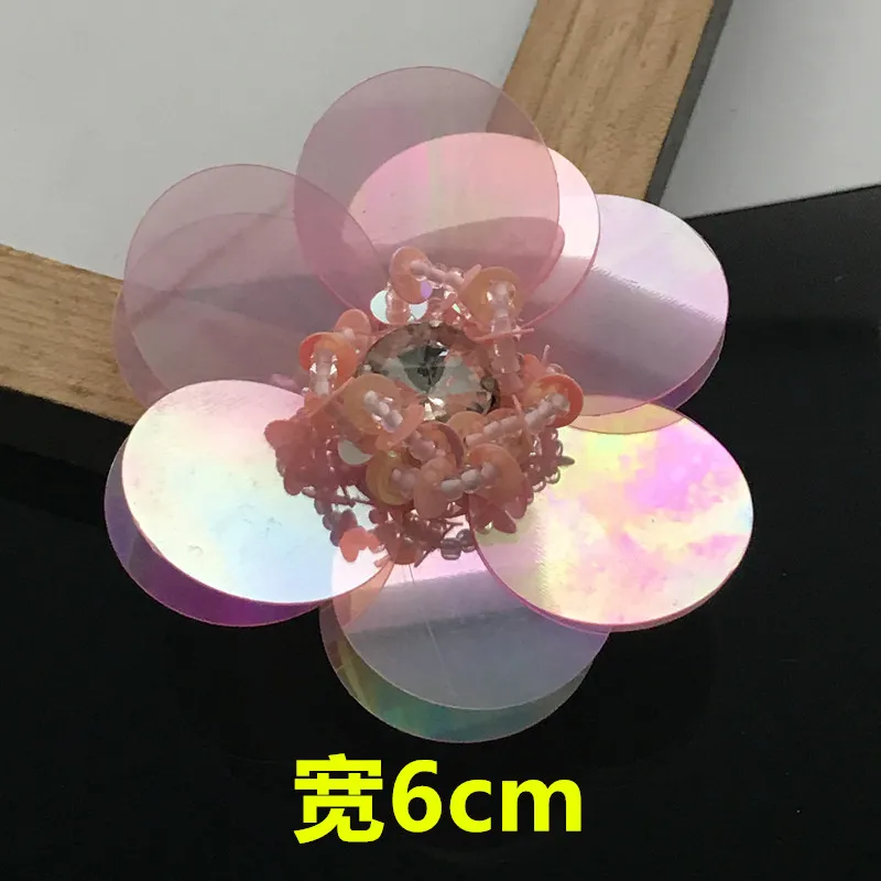 3D ручной работы Цветы из бисера патчи для одежды Сделай Сам пришить блестками