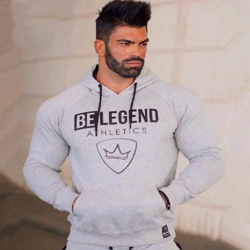 Gray (Hoodie) Новинка, мужские толстовки и штаны, костюм, повседневная спортивная одежда, наборы, тонкая толстовка, спортивные штаны, мужские спортивные костюмы, для фитнеса, бегунов, спортивные костюмы - Цвет: Gray (Hoodie)