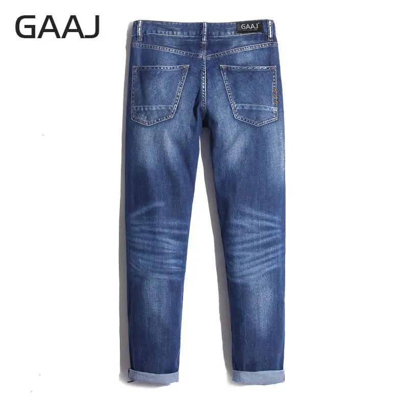 Мужские джинсы Брендовые мужские хлопковые потертые рваные обтягивающие для