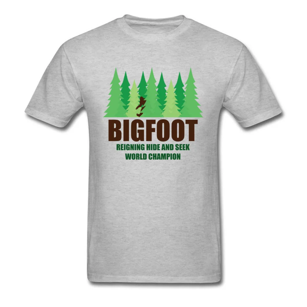Зеленое лес яркая Мужская футболка Bigfoot Sasquatch скрыть и искать Твин Пикс свадебная