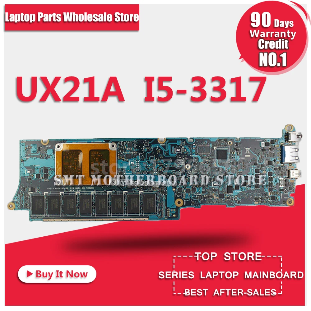 UX21A материнская плата для ноутбука For Asus 4G I5 3317 CPU Полная проверка Бесплатная