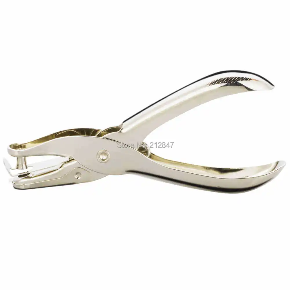

Silver Tone Alloy Single Hole Punch Hand Tool for Paper Card