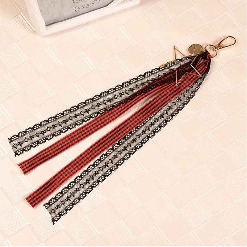 Tidal Wave Ribbon Personality Originality Letter Ins Keychain Pants Decorations Men And Women Backpack Pendants FKJ | Дом и сад