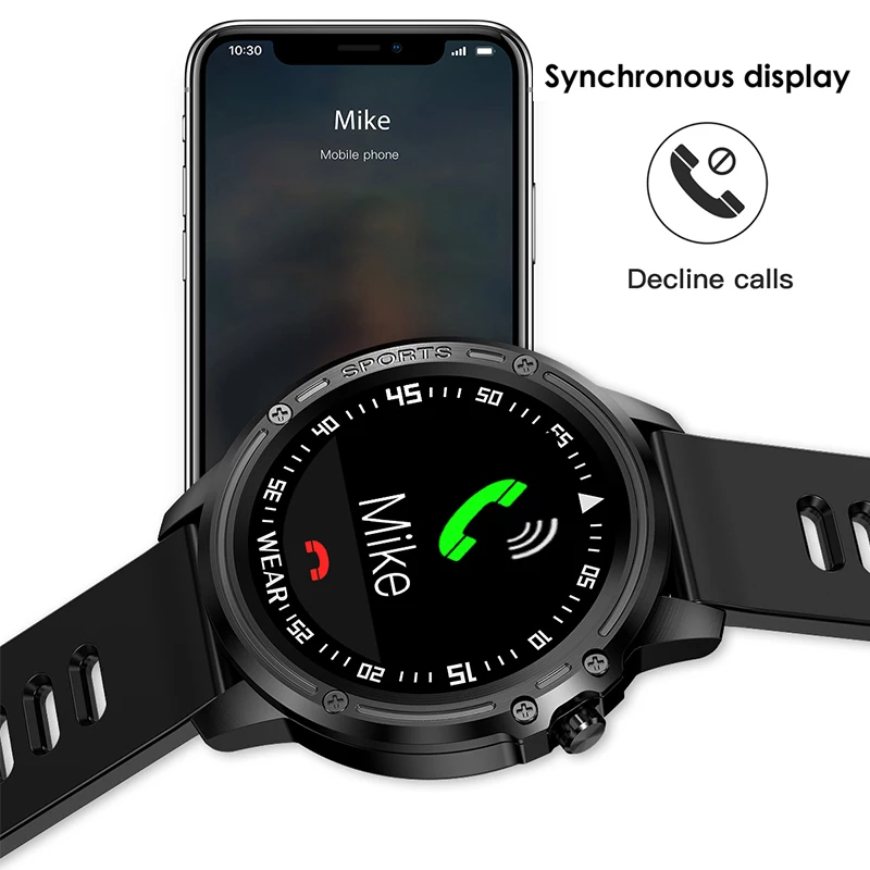 Умные часы для мужчин L8 ECG+ PPG SmartWatch монитор сердечного ритма фитнес-браслет умные спортивные часы Bluetooth Ip68 водонепроницаемый браслет