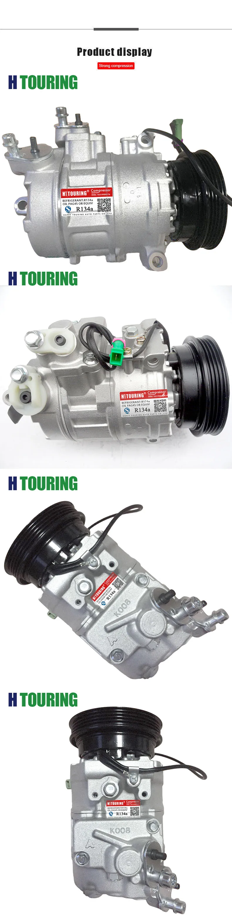 7SBU16C для Volkswagen PASSAT B5 AC компрессор 447220-8180 447220-8181 447220-8182 447220-8183 447220-8184 8D0260805B 8D0260808