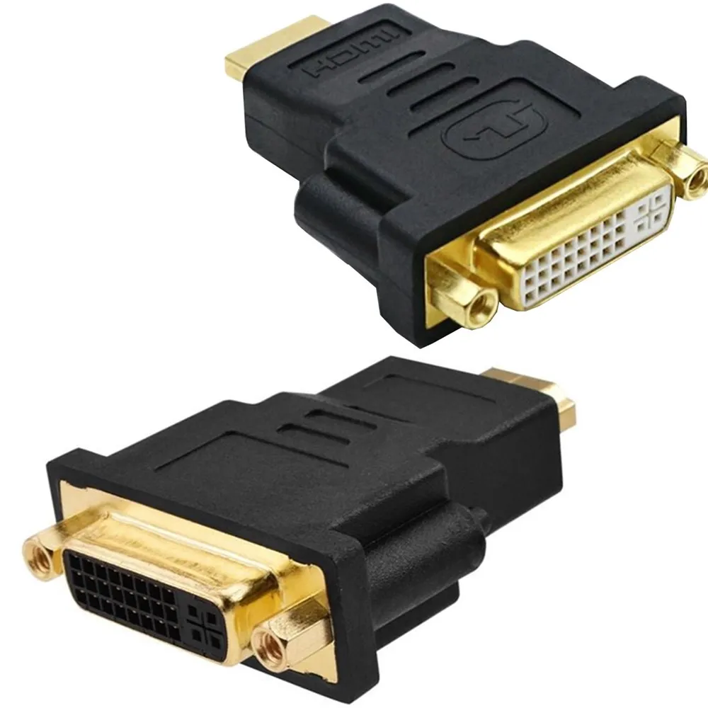 HDMI к DVI аудио кабель конвертер 24 + 5 Женский Мужской двунаправленный адаптер 1080P