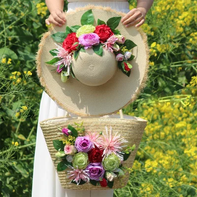 Оригинальный дизайн ручной работы шляпа Сумка Набор моделирования цветы