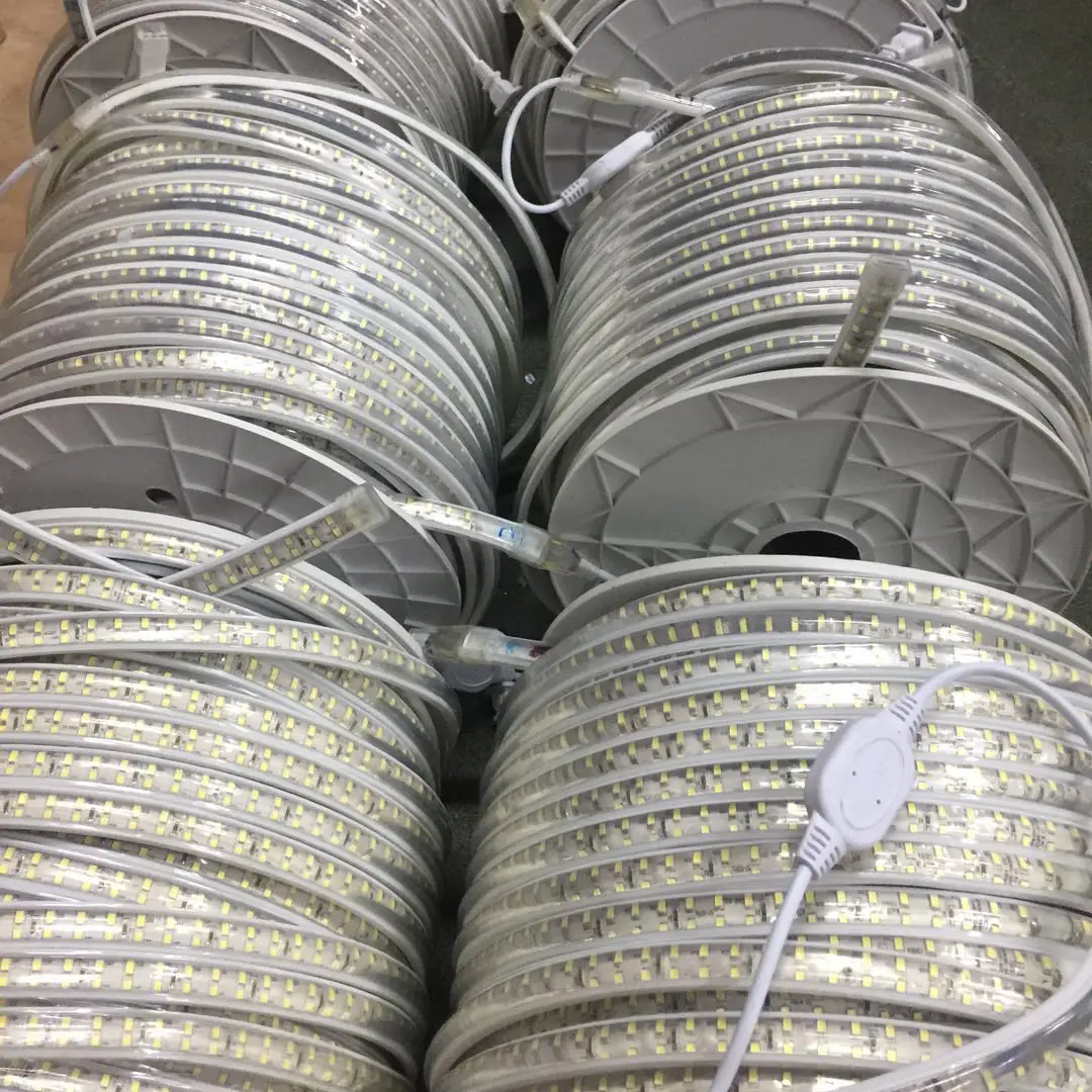 MiTiQiTler Водонепроницаемый светодиодный светильник IP 65 SMD2835 220 В 180 светодиодов/м инженерный светильник, туннельный светильник, домашний садовый светильник