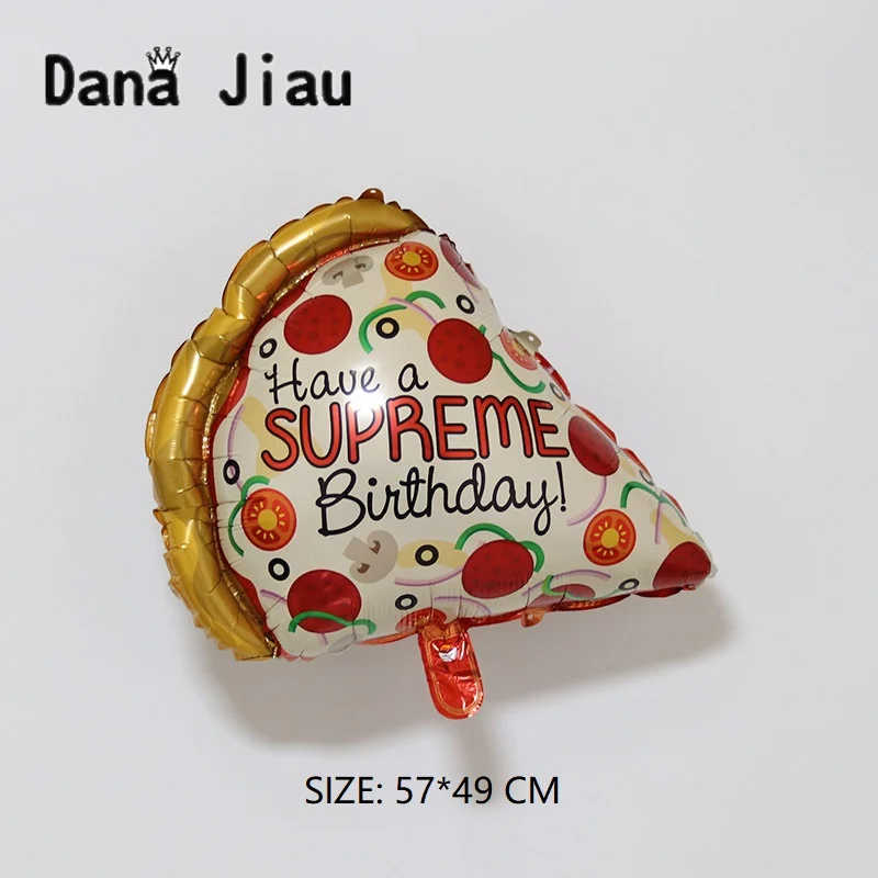 Pizza Balloon Birthday Party Decoration Food Baloons Cake Shop Inflatable Ballons Event Air Ball Kids Toy | Дом и сад