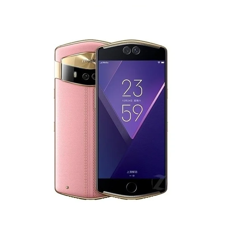 pink Meitu V6 5,5 дюймов 3000 мАч Helio x30 tien core cpu 6G+ 128G 21MP Косметическая камера многоязычный чистый необновляемый чистый выпуск - Цвет: pink