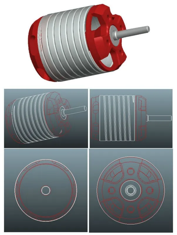 GARTT 3700KV 330W бесщеточный двигатель для 450 Align Trex RC вертолета|Детали и аксессуары| |