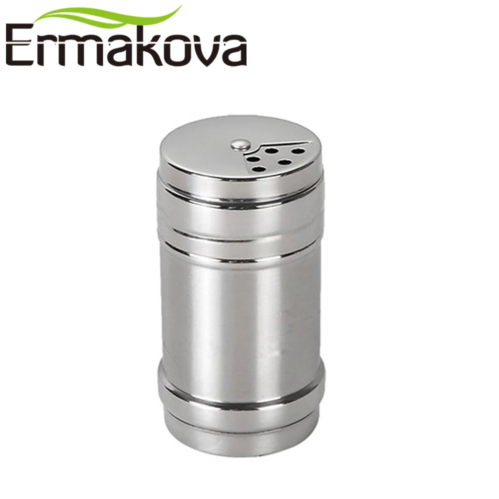 ERMAKOVA 3 шт./компл. шейкеры из нержавеющей стали для соли и перца емкость специй