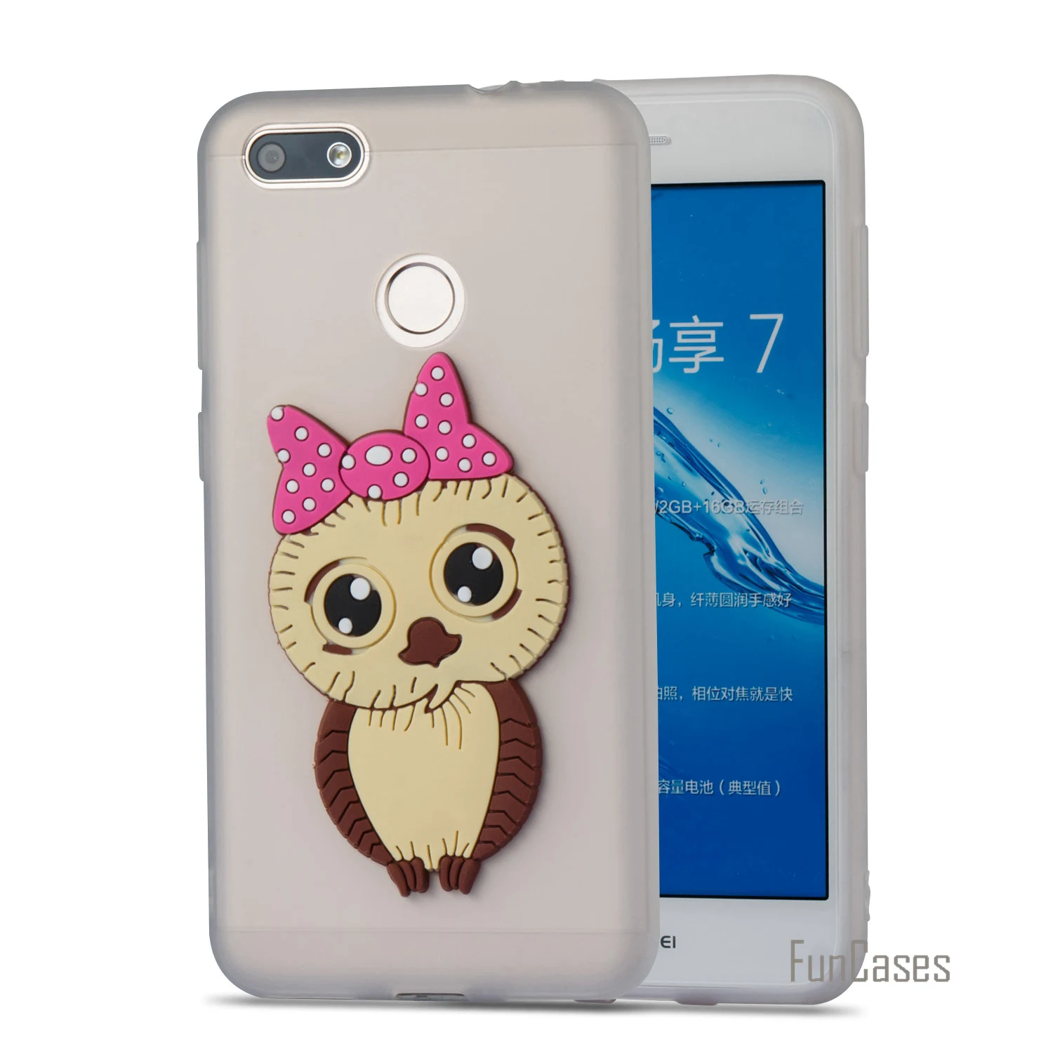 Модная чехол СПС Coque huawei наслаждаться 7 Мягкий силиконовый крышка случай