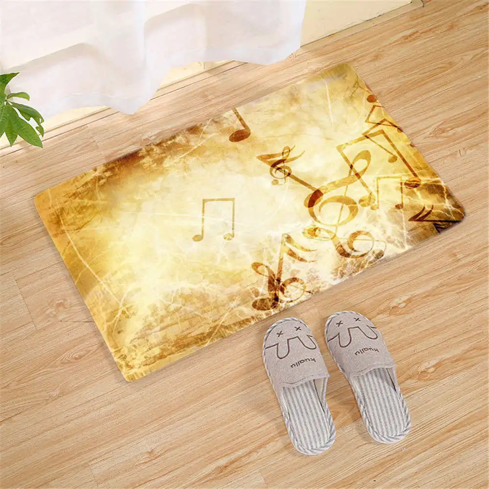 Домашний Декоративный дверной коврик пианино клавиатура музыкальные ноты
