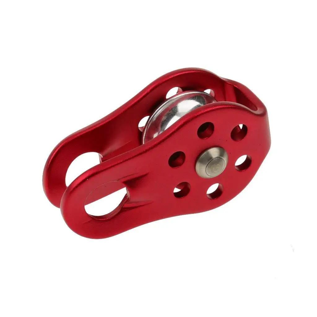 2 шт. скальный шкив веревка альпинистский подъемник arborist фиксированный красный |