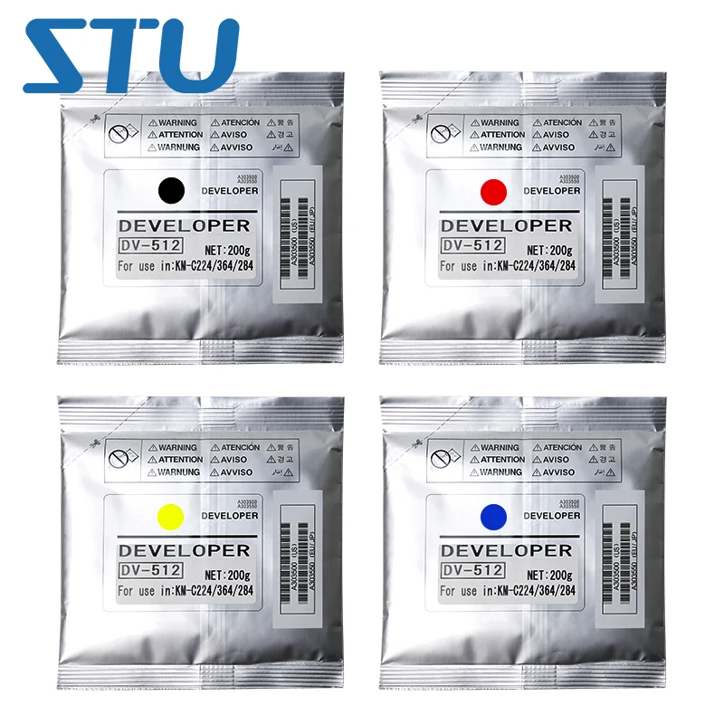 

1 комплект CMYK новый совместимый Разработчик для Konica Minolta bizhub C224 284 364 7828e 7822 C368