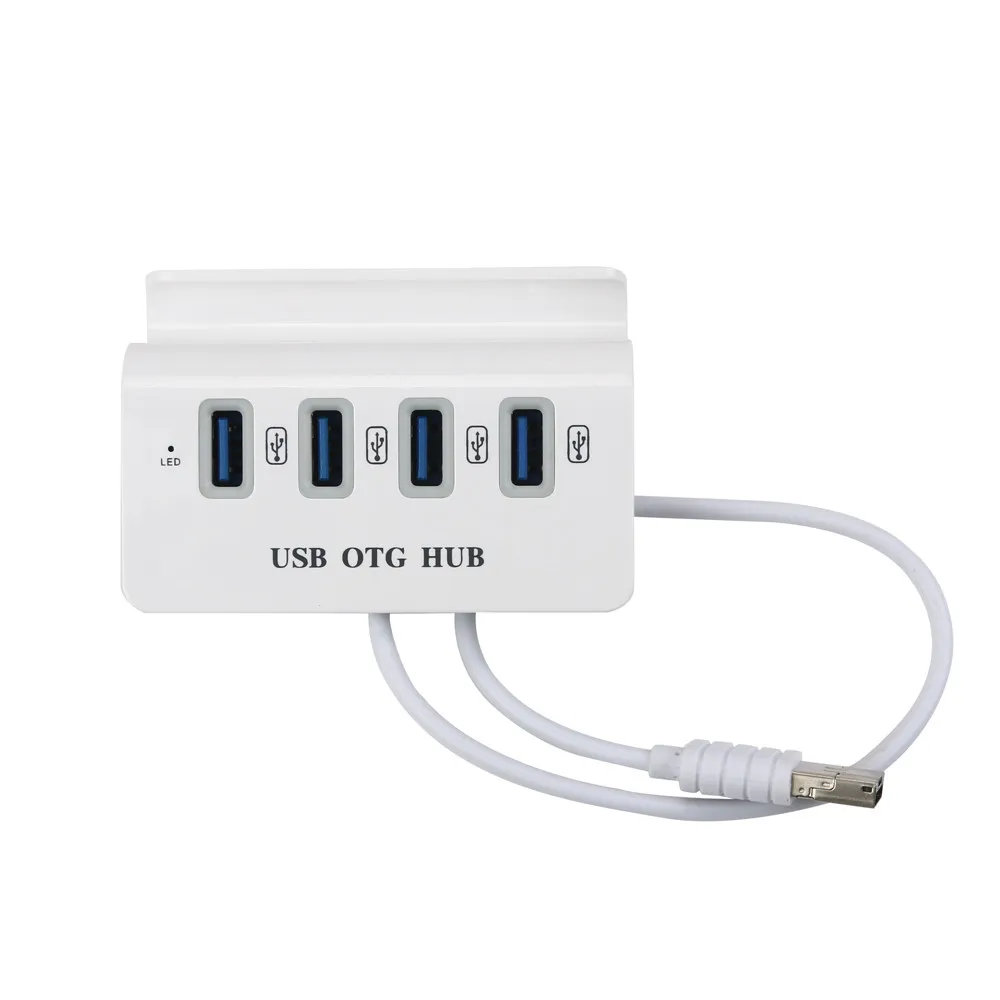 4 порта USB 2 0 зарядная станция Micro OTG концентратор адаптер для планшета док-станция