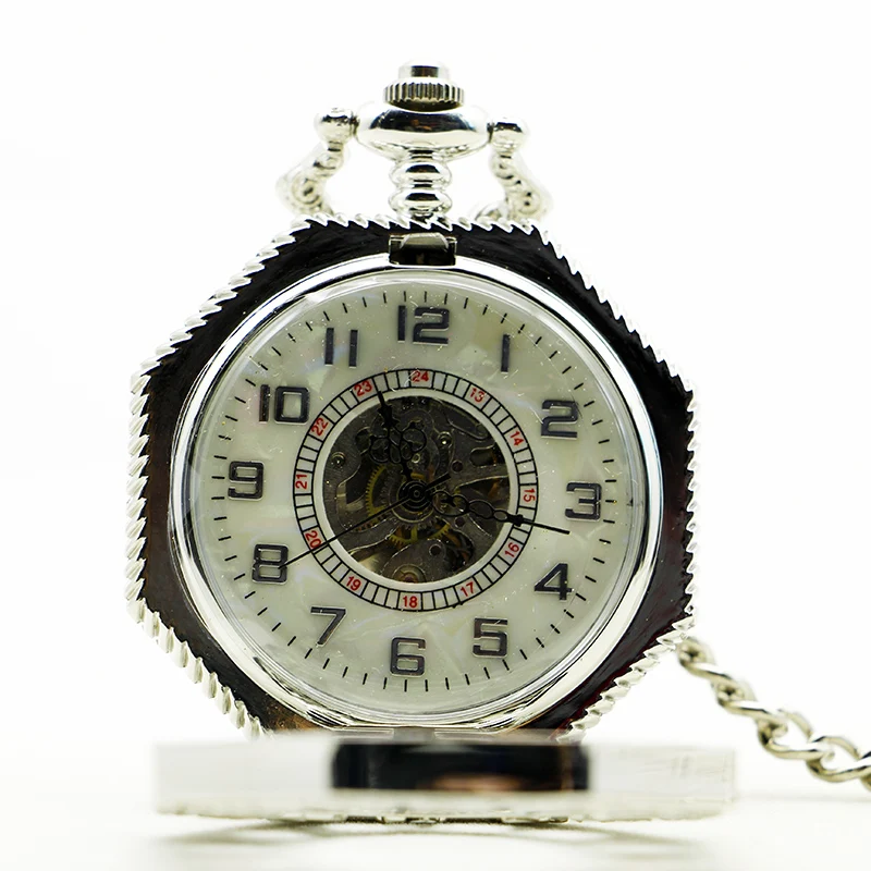 Mathematical Notation Steampunk Mechanical Pocket Watch Vintage Fob Chain Necklace Bracelet Pendant Clock Best Gift for Men