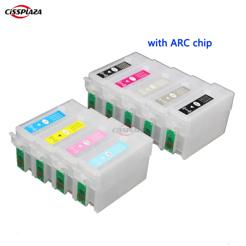CISSPLAZA T1571 157 новые пустые многоразовые картриджи для Epson R3000 с чипами ARC | Компьютеры