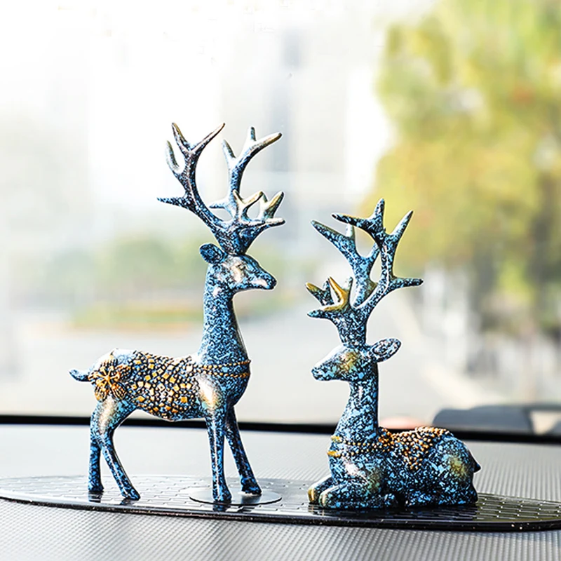 Новый мультяшный Рождественский орнамент для салона автомобиля ASFULL олень