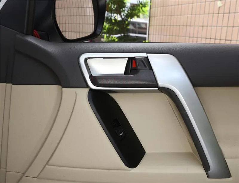For Toyota LAND CRUISER PRADO FJ150 2010-2019 Interior Door handle bowl Cover Inner Panel Trim ABS Chrome Car-Styling Accessorie |