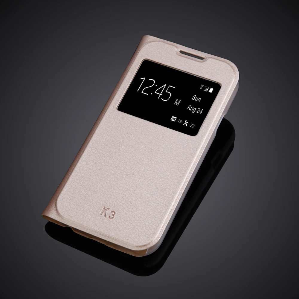 Роскошный чехол из искусственной кожи для LG K3 флип-чехол телефона lg Lte K100 K100DS 4 5