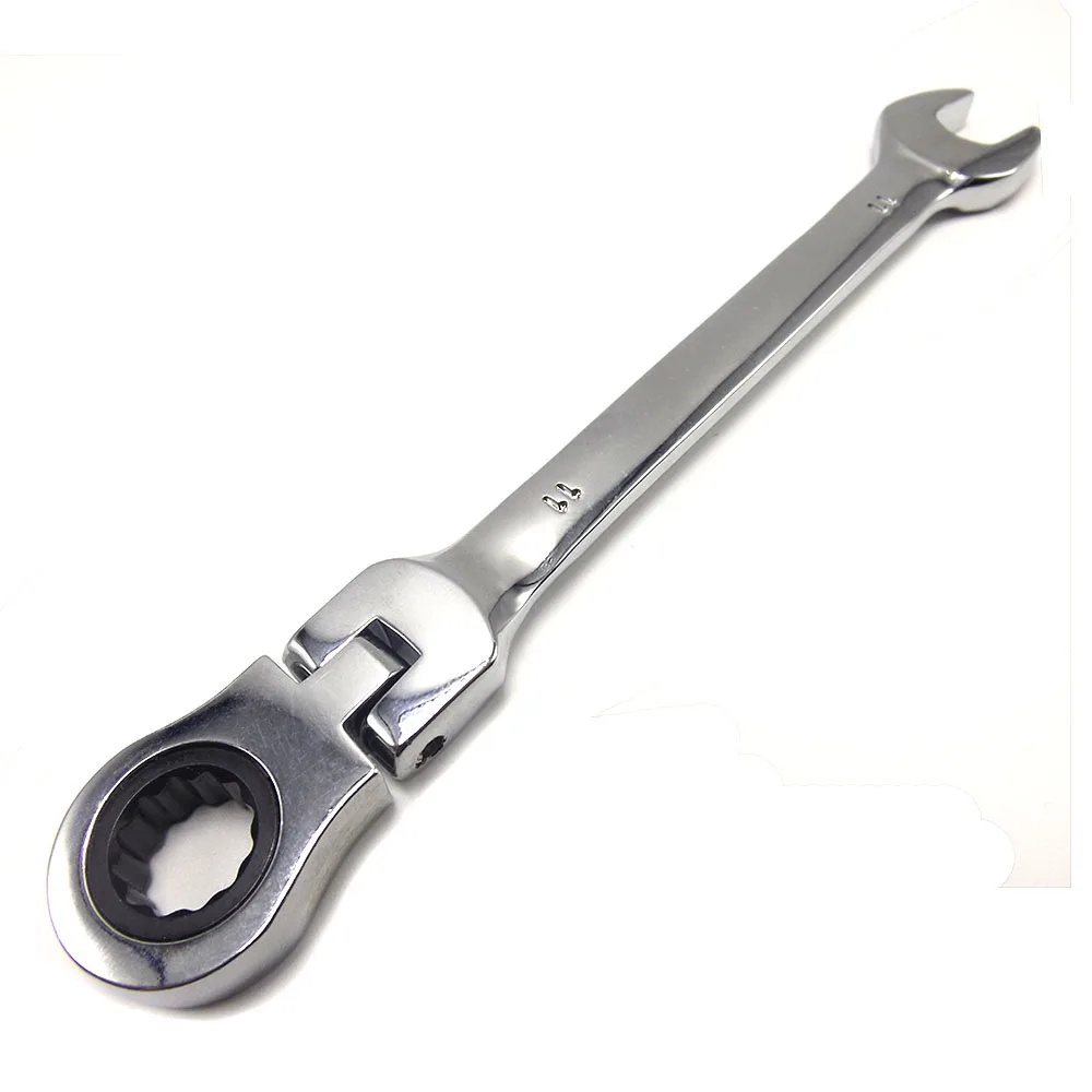 11 мм гибкий головной храповик инструмент для гаечных ключей головы зубчатое