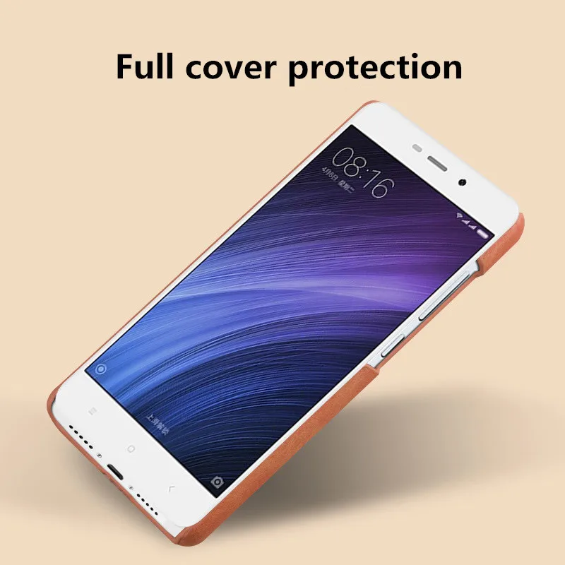 Xiaomi Redmi 4А case cover жесткий Redmi4a крышки роскоши кожа телефон случаях коке fundas Xiomi 5.0