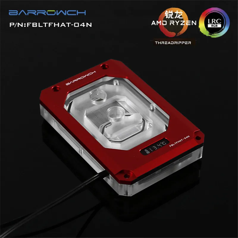 Barrowch процессор водоблок цифровой дисплей для AMD RYZEN THREADRIPPER x399 LRC2.0 поддержка Mohterboard AURA SYNC FBLTFHAT-04N