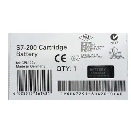 1 шт S7-200 картридж Батарея 6ES7291-8BA20-0XA0 ЦП ПЛК 22X литиевая батарея 6ES7 291-8BA20-OXAO