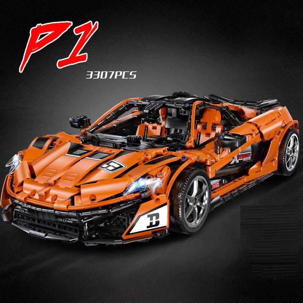 20087 DHL MOC Technic серия совместима с MOC-16915 белый P1 Комплект гоночных автомобилей детские строительные блоки кирпичи приложение RC автомобиль - Цвет: block