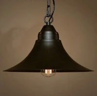 american industrial style black metal pendant lamp metal shade loft pendant lighting living room dinning room restaurant lights