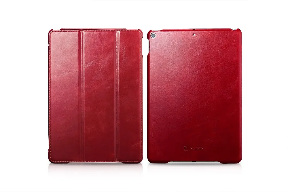 Icarer винтажный Чехол-книжка из натуральной кожи для iPad Air 10," Бизнес Ретро Кожаный чехол-книжка для iPad Air 10,5"