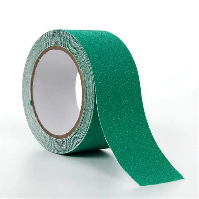 Green 5 м Противоскользящая Лента лесенка скользящая полоса ПВХ скраб высокий сцепляющий клей с нескользящей подошвой безопасное покрытие дропшиппинг - Color: Green