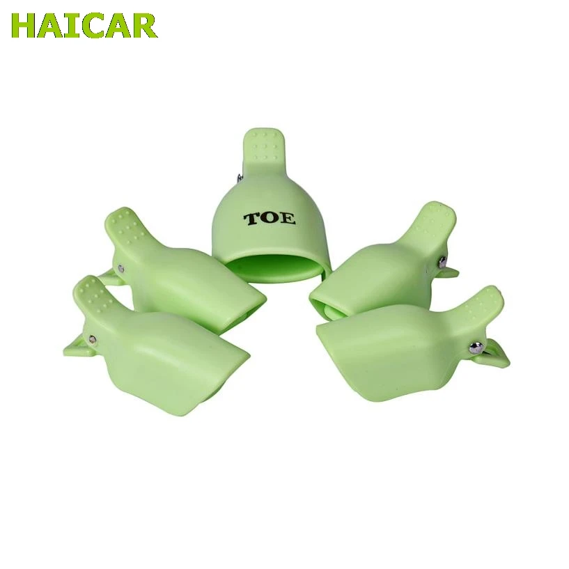 5 шт. замачиваемые колпачки для ногтей гель многоразовые зажимы удаления 21 Прямая