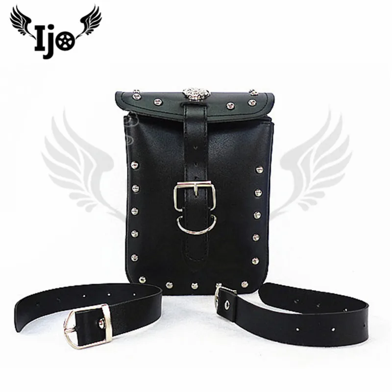 

Мотоцикл сума черный кожаный чехол для kawasaki honda suzuki yamaha Универсальный седельная сумка для Сумка хвост, для езды на мотоцикле, сумка