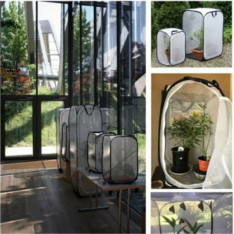 Клетка для насекомых Складная бабочка среды обитания прозрачная поверхность