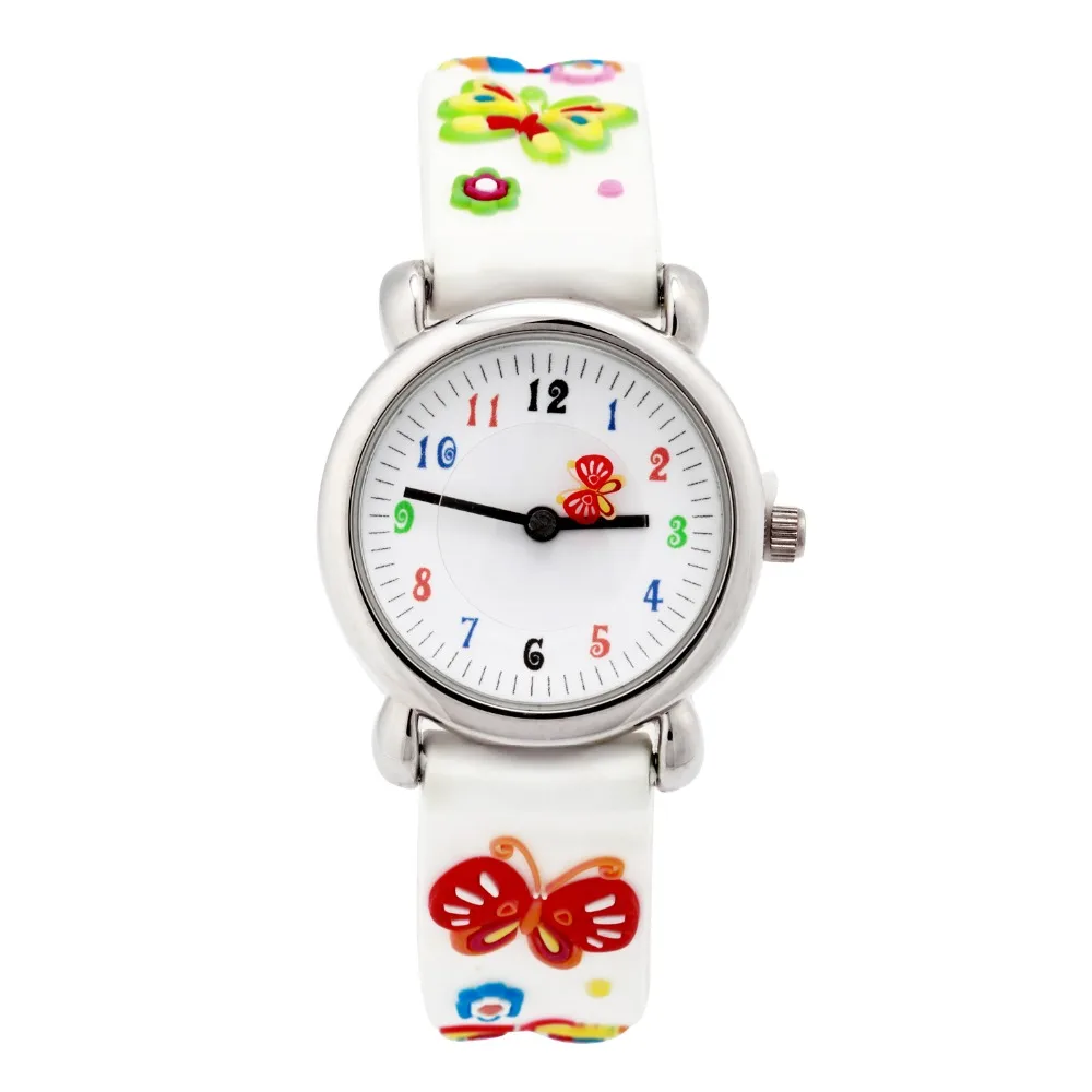Заводская цена спортивные наручные часы с бабочкой Детские Водонепроницаемые