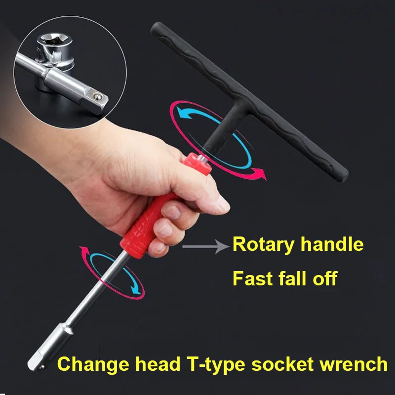 

UNeefull 1/4" 3/8" 1/2" T-Type Socket Wrench Extension Rod Drive Impact Socket Sliding Extension Bar High Quality Hand Tools