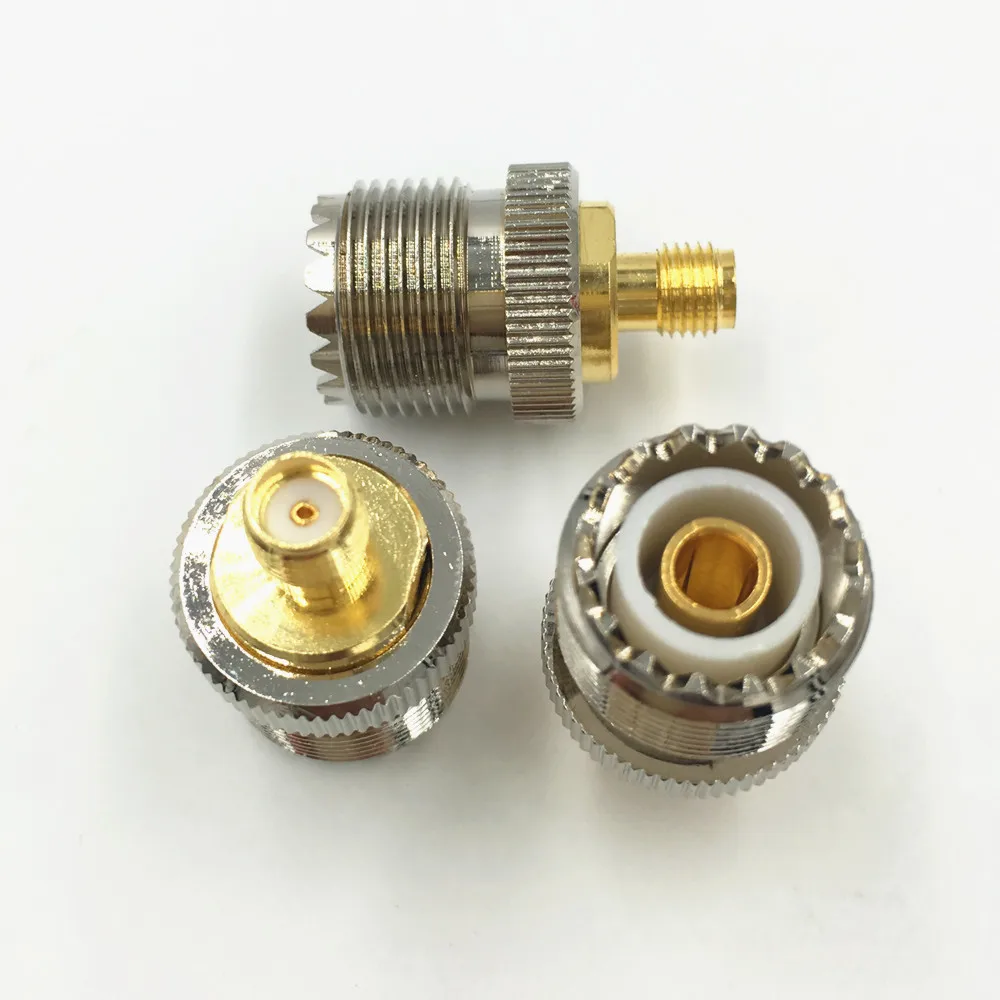 5 шт. латунный SMA Гнездовой разъем для UHF Female SO239 SO 239 Перемычка Штепсель RF