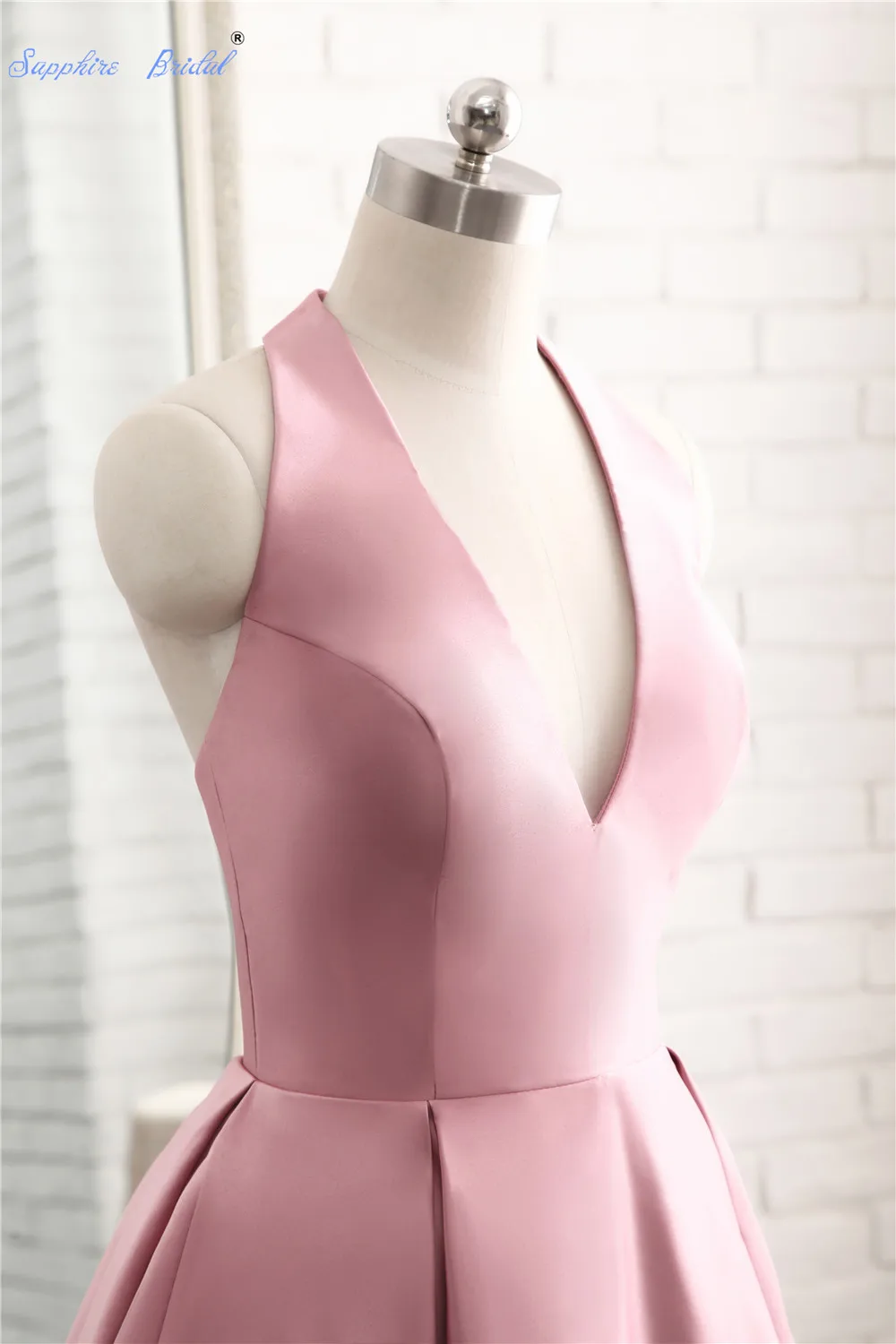 Сапфировое свадебное платье Новое поступление 2020 Простое розовое короткое