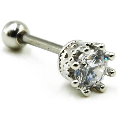 Покрытие из розового золота 1 шт. 16 г Хирургическая сталь Различные CZ цветок лист уха трагус серьги, Надеваемые На Ушной Хрящ Пирсинг Спираль уха гвоздик для козелка серьги для женщин - Окраска металла: Покрытие из розового золота