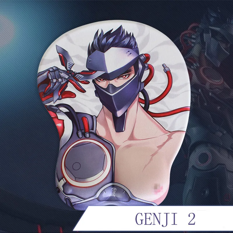 GENJI 3D Oppai Мышь Pad С упором для запястий на нескользящей подошве|mouse pad with wrist|mouse padoppai