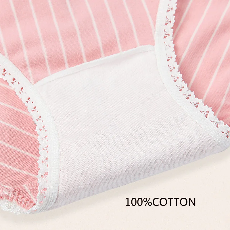 4 шт./лот сексуальные женские трусики с низкой талией милые Однотонные трусы