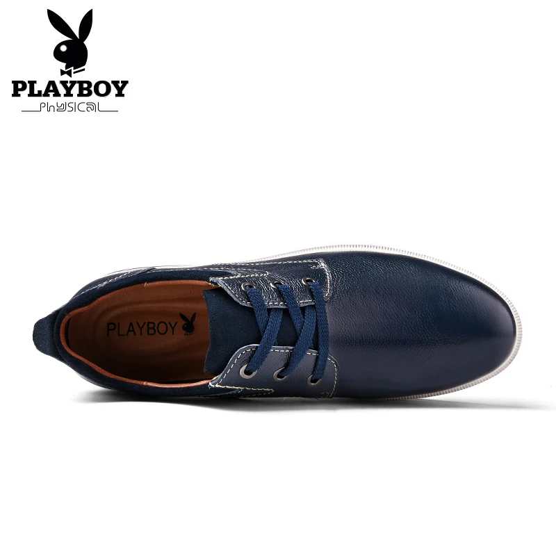 PLAYBOY/ г. весенне-осенняя повседневная обувь мужские оксфорды из натуральной кожи на шнуровке, модная мужская обувь свадебные туфли, DA75115